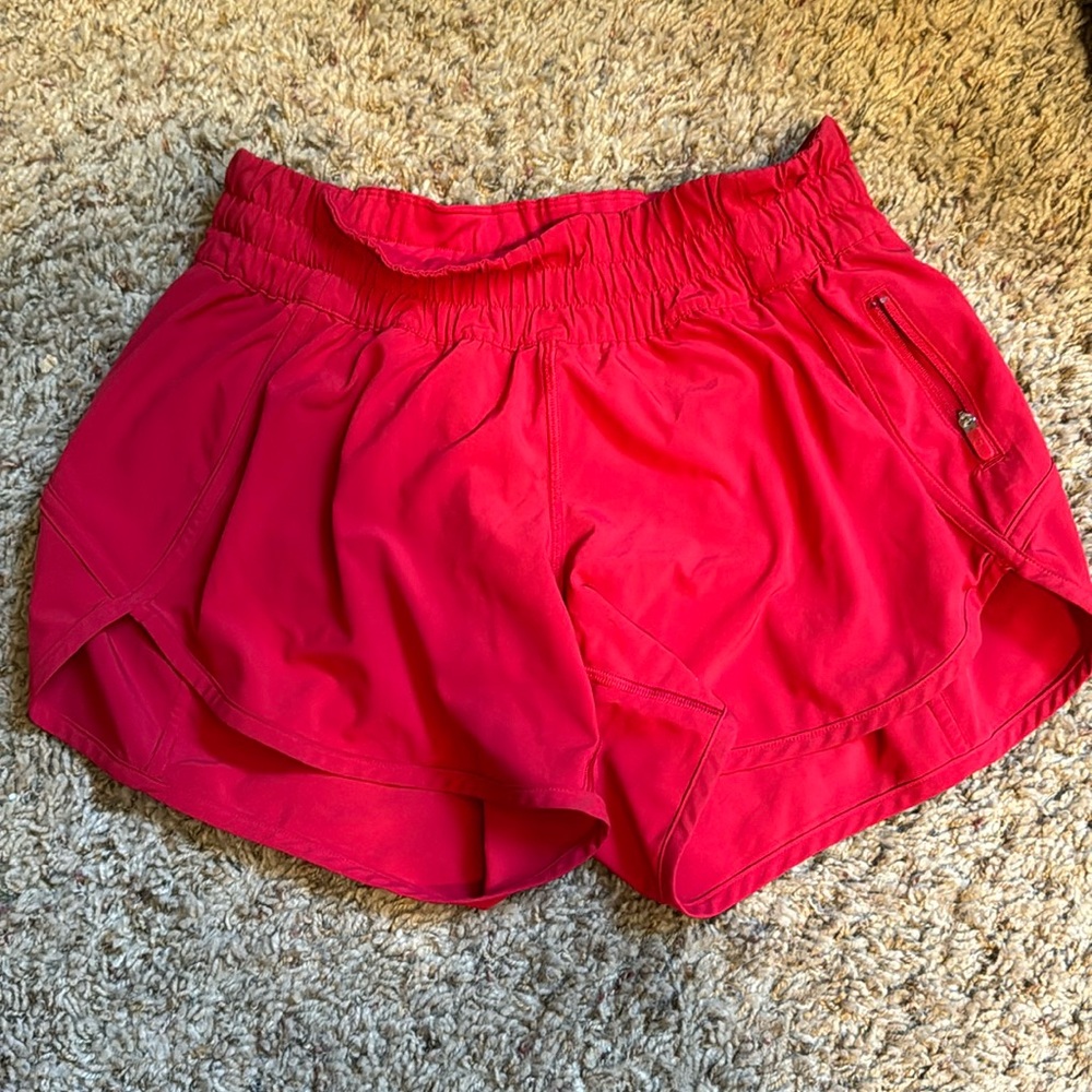 Lululemon Red Women’s Shorts 4 inch
